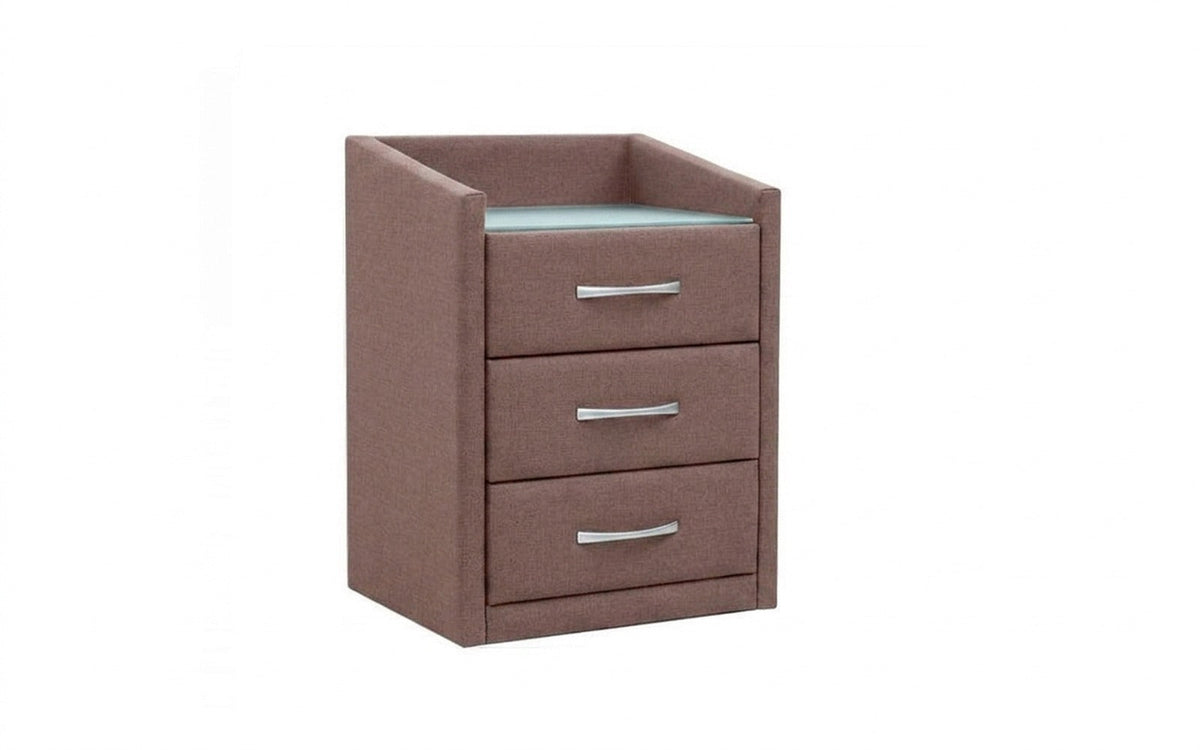 NIGHTSTAND EXP TEFFI Lidot Lilac Smart with glass