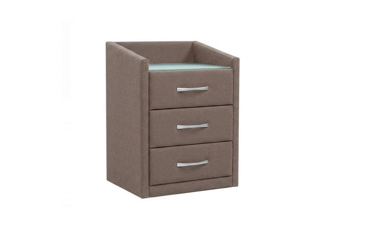 NIGHTSTAND EXP TEFFI Royal I Shiitake Smart with glass