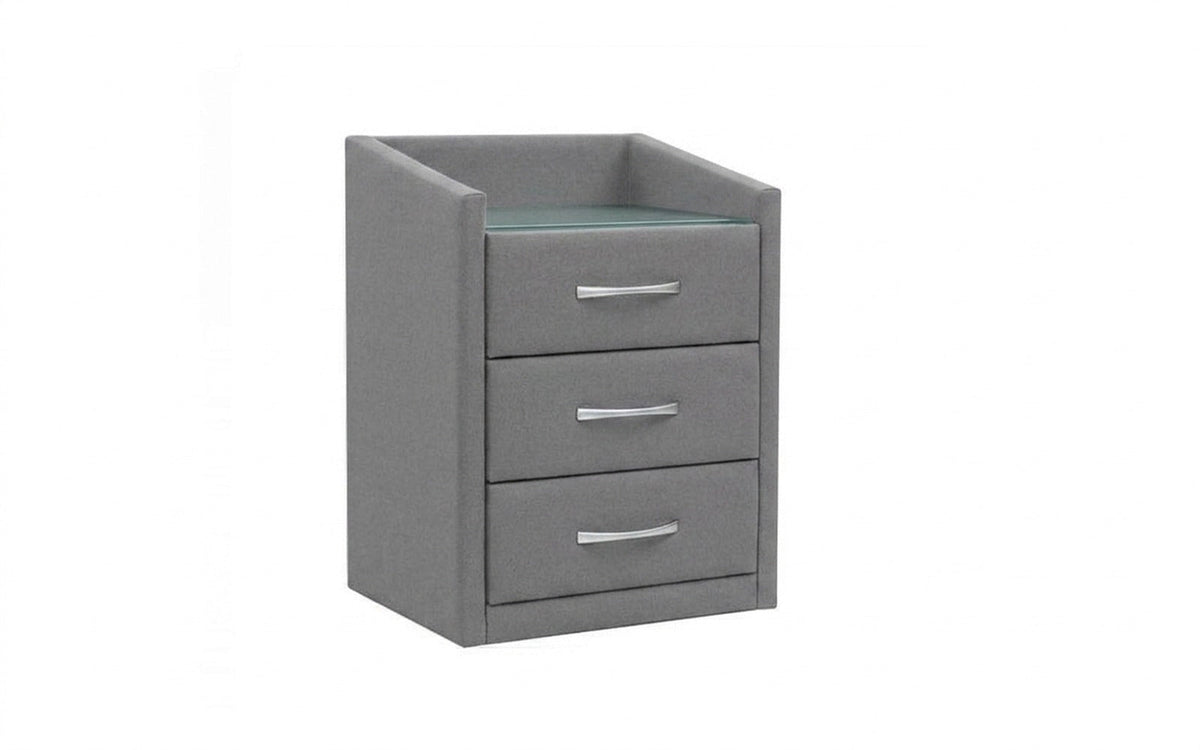 NIGHTSTAND EXP TEFFI Sky Velvet 08 Smart with glass