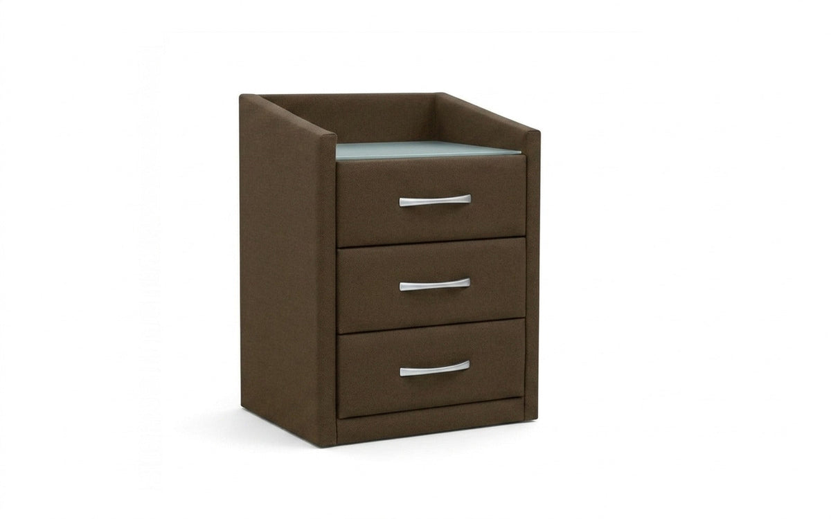 NIGHTSTAND EXP TEFFI Sky Velvet 12 Smart with glass