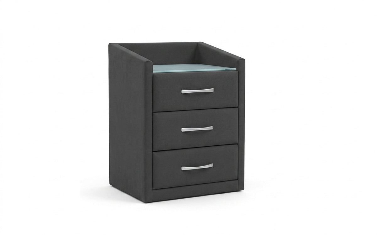 NIGHTSTAND EXP TEFFI Sky Velvet 16 Smart with glass