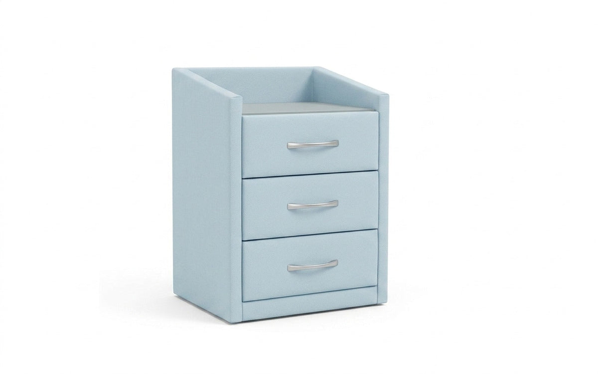 NIGHTSTAND EXP TEFFI Sky Velvet 18 Smart with glass