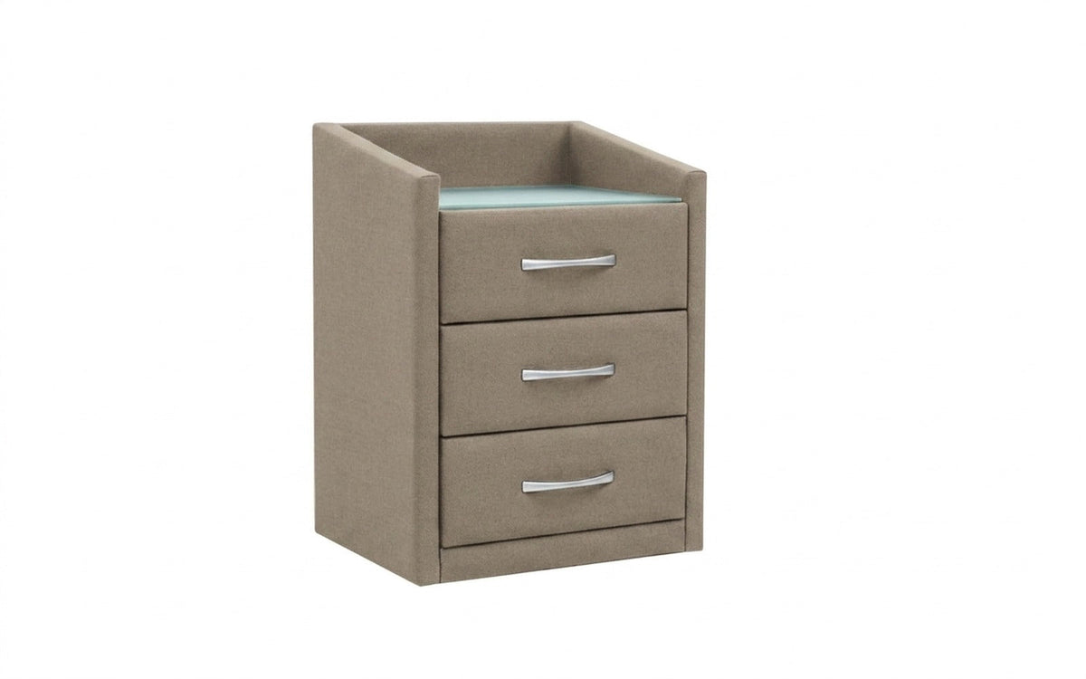 NIGHTSTAND EXP TEFFI Sky Velvet 21 Smart with glass