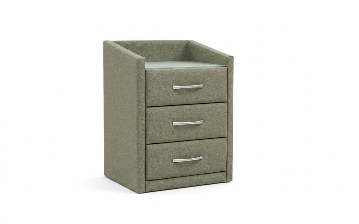 NIGHTSTAND EXP TEFFI Sky Velvet 251 Smart with glass