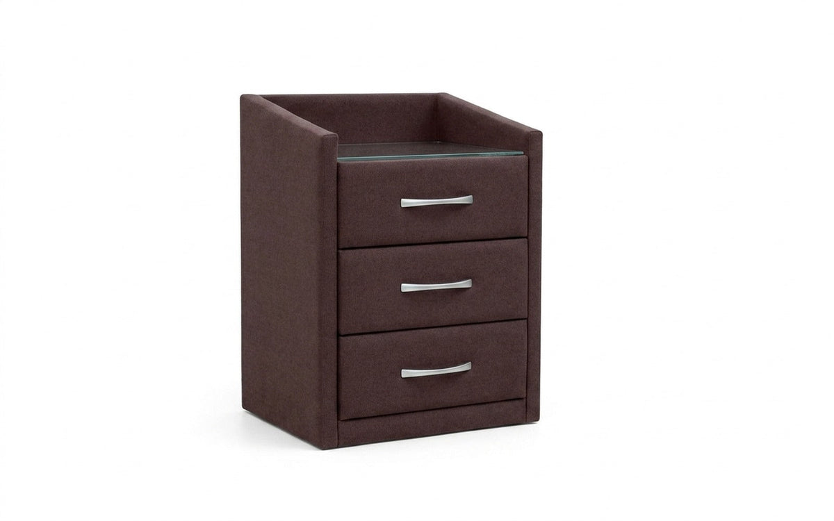 NIGHTSTAND EXP TEFFI Sky Velvet 253 Smart with glass