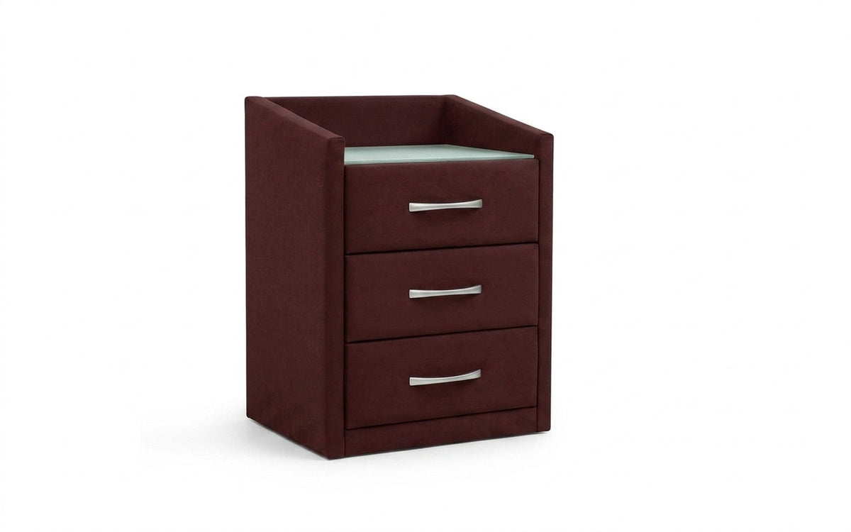 NIGHTSTAND EXP TEFFI Sky Velvet 32 Smart with glass