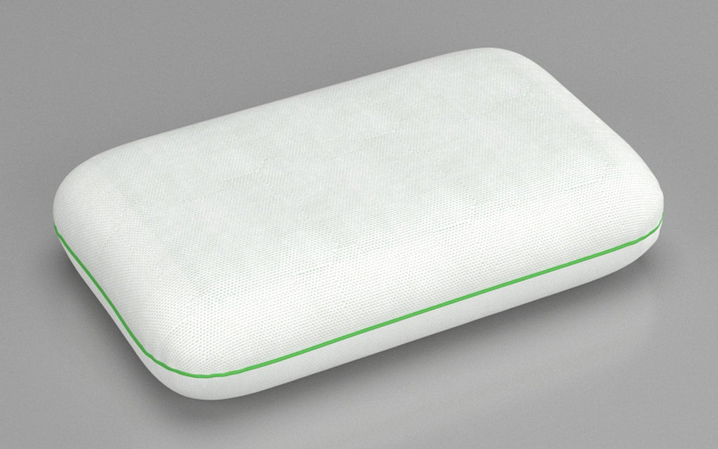 Classic Green pillow in a bedroom interior, view 1