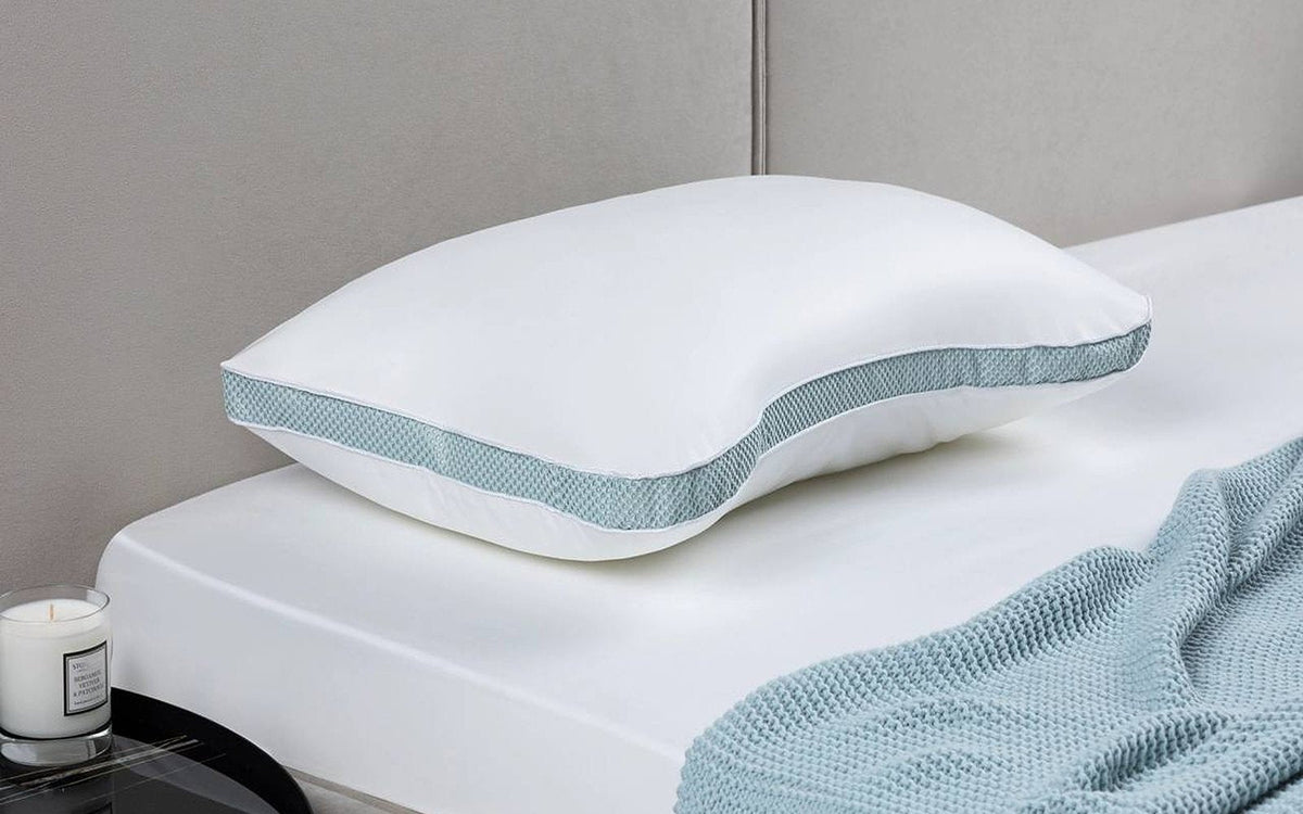 Hybrid pillow in a bedroom interior, view 2