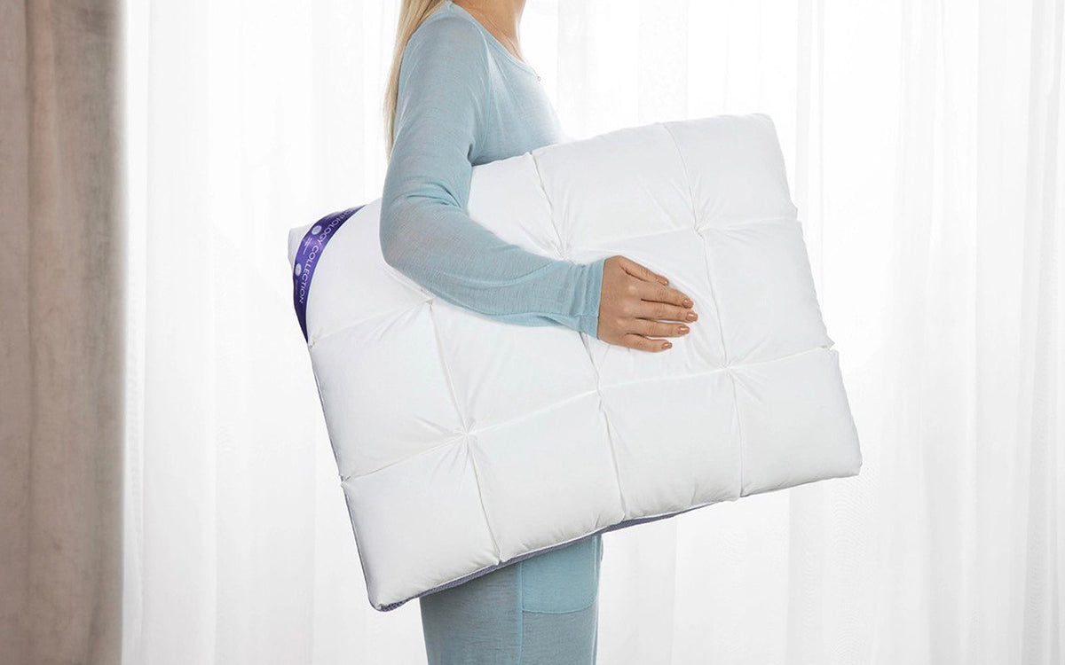 Omega pillow in a bedroom interior, view 3
