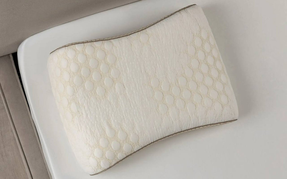 Ortho Contour pillow in a bedroom interior, view 2