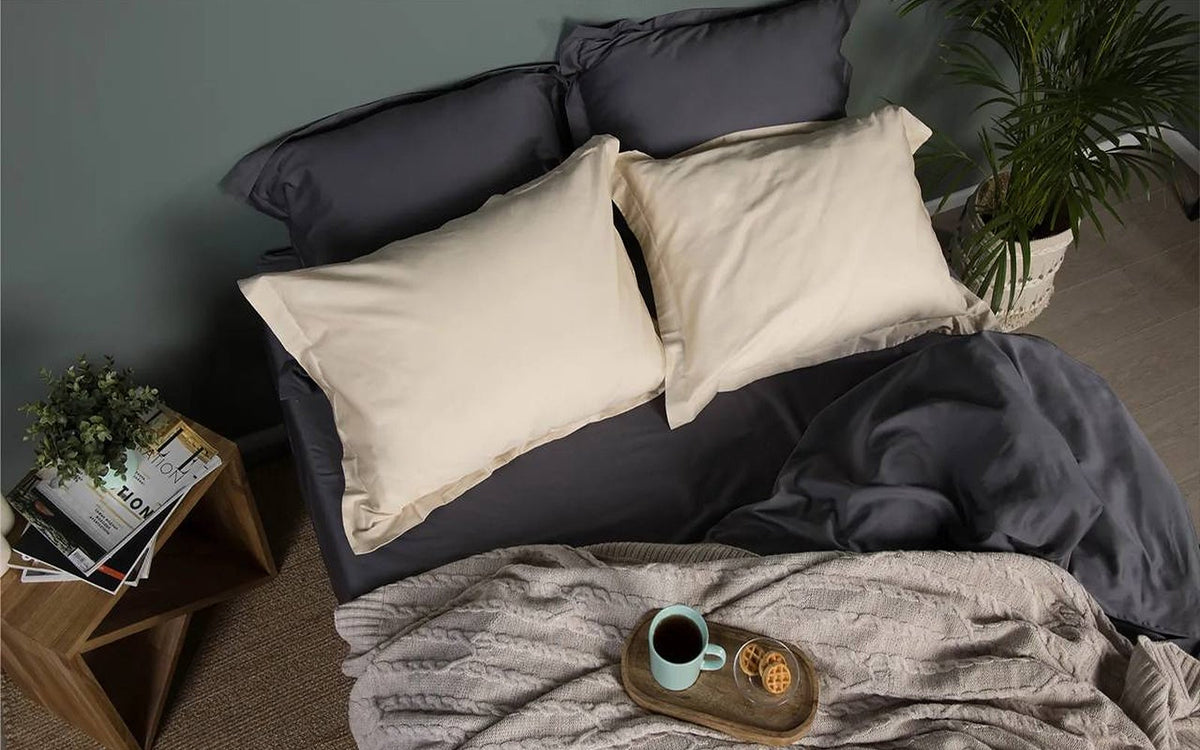 Home pillowcase in a bedroom interior, view 3
